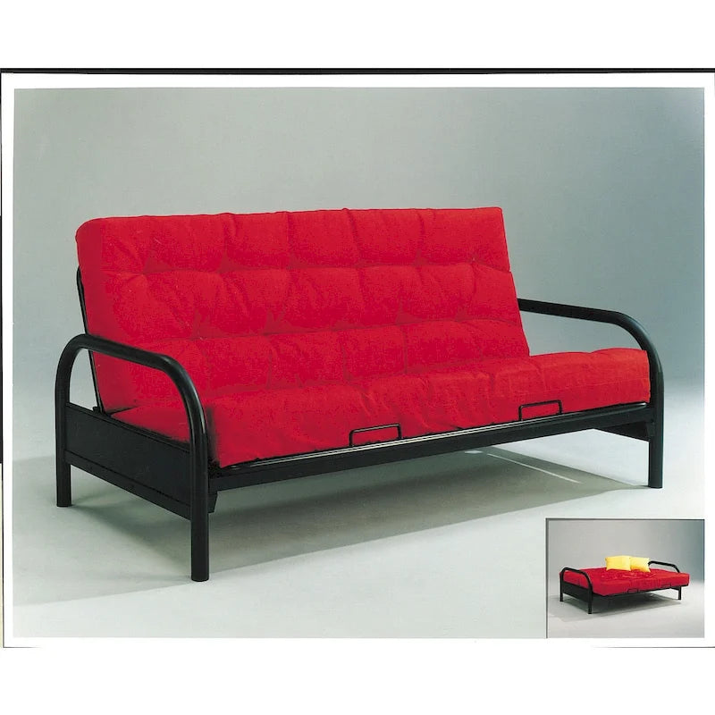Cadre réglable Alfonso pour futon, métal noir