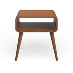 Table de bout Alborg - Fini noyer riche