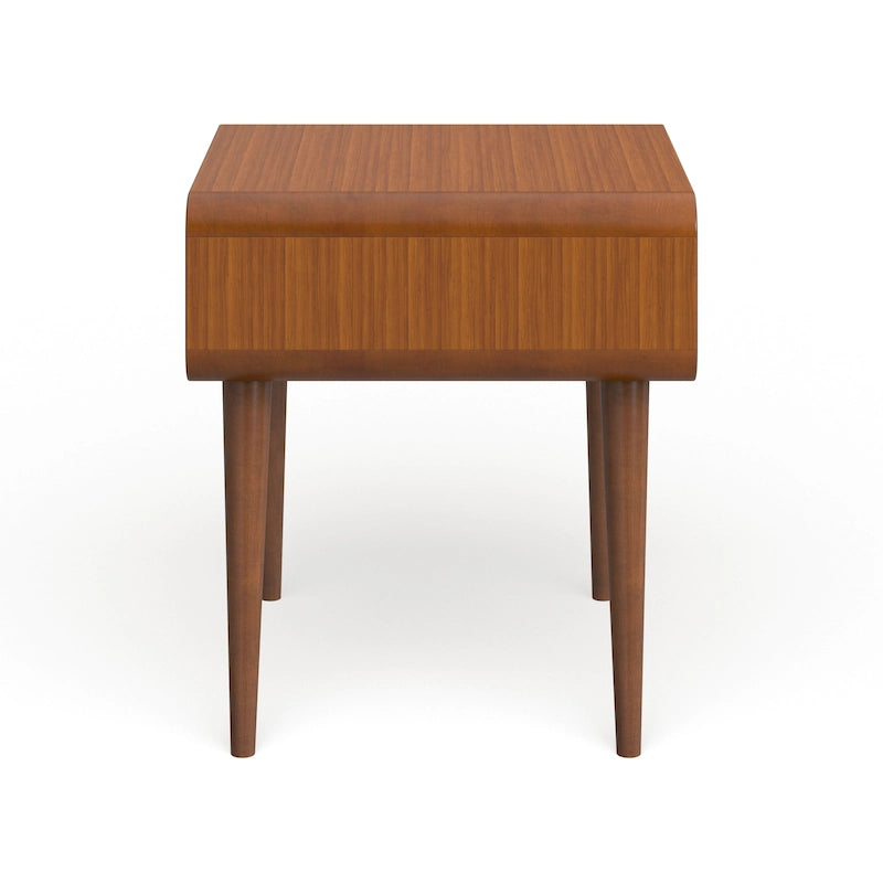 Table de bout Alborg - Fini noyer riche