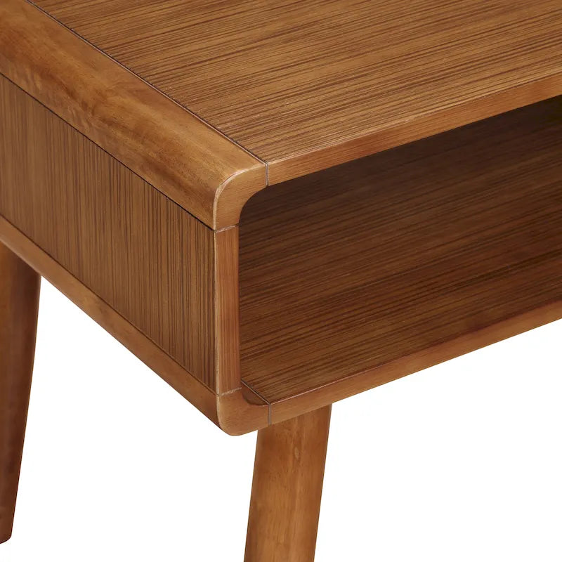 Table de bout Alborg - Fini noyer riche
