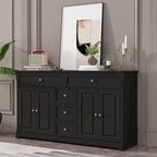 Buffet/buffet blanc laqué style moderne du milieu du siècle