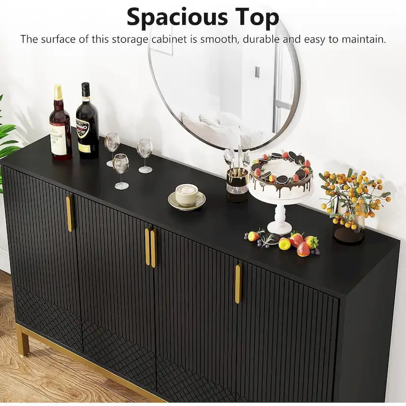 Buffet de cuisine de 55 pouces avec rangement