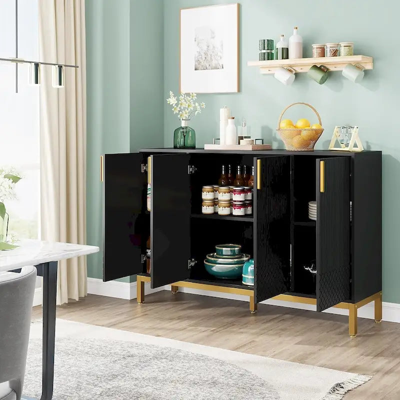 Buffet de cuisine de 55 pouces avec rangement