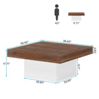 Table basse carrée LED 35,43 pour salon