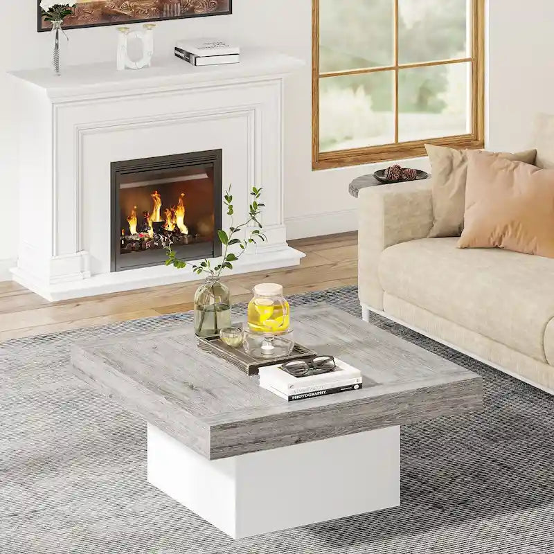 Table basse carrée LED 35,43 pour salon