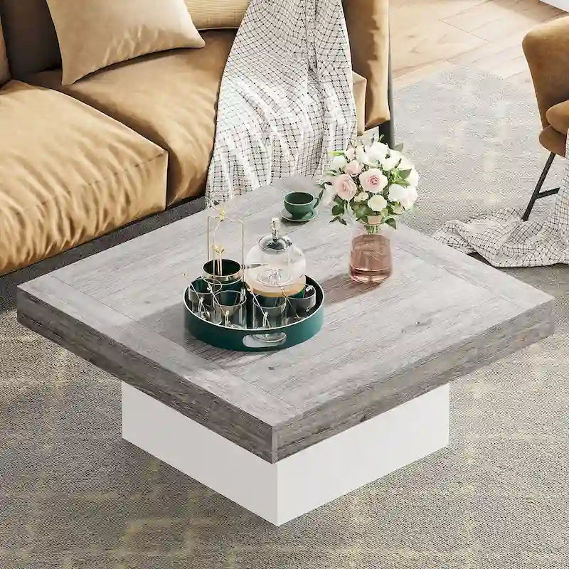 Table basse carrée LED 35,43 pour salon