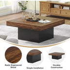 Table basse carrée LED 35,43 pour salon