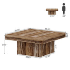 Table basse carrée LED 35,43 pour salon