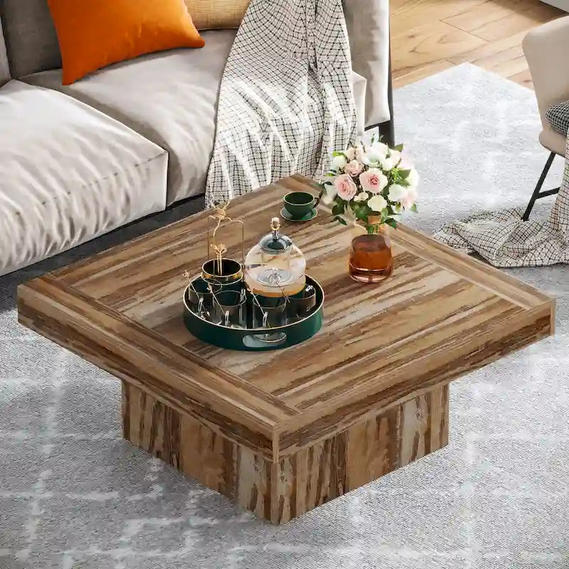 Table basse carrée LED 35,43 pour salon
