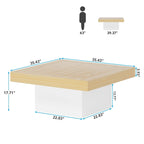 Table basse carrée LED 35,43 pour salon