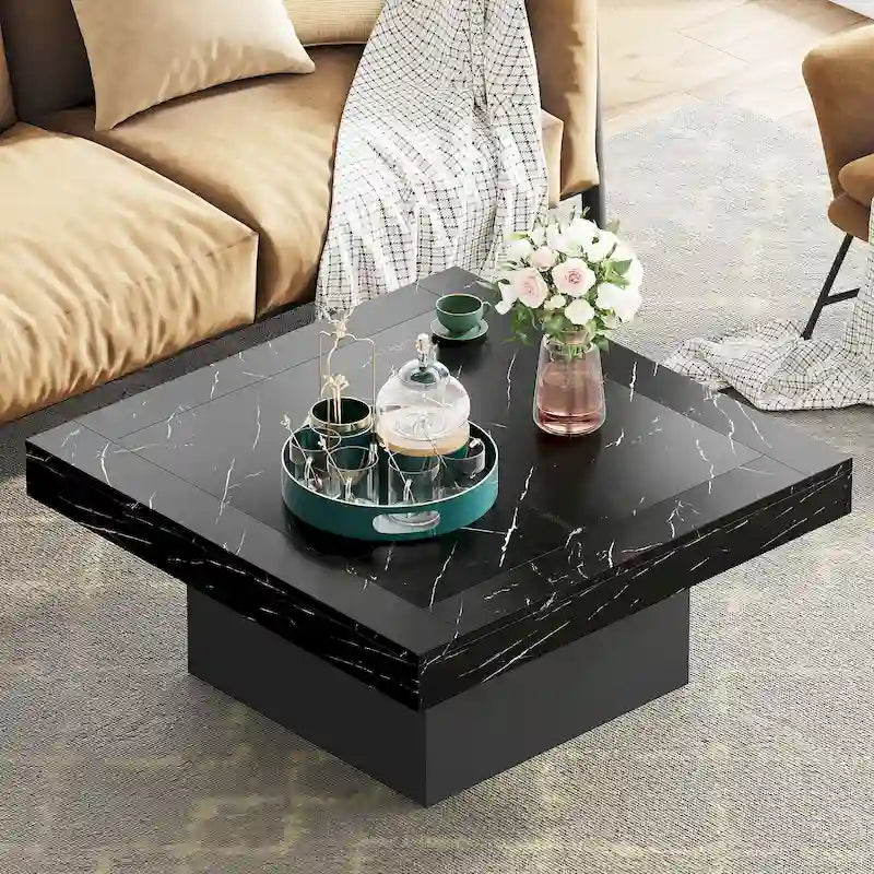 Table basse carrée LED 35,43 pour salon