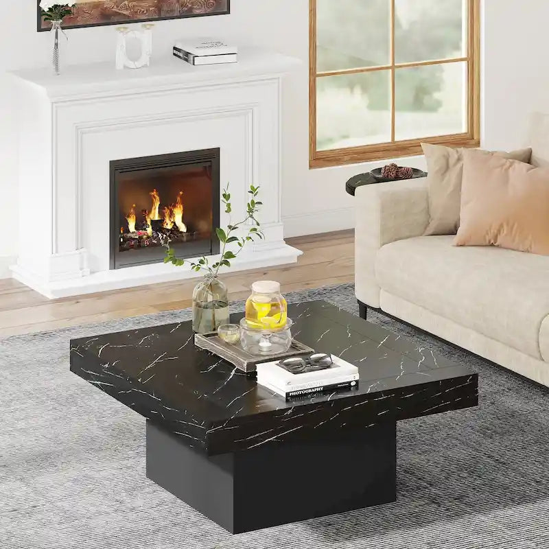 Table basse carrée LED 35,43 pour salon