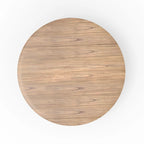 Table de salle à manger ronde Cove en bois massif, naturelle