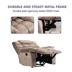 Fauteuil inclinable manuel, canapé rembourré en tissu respirant pour salon