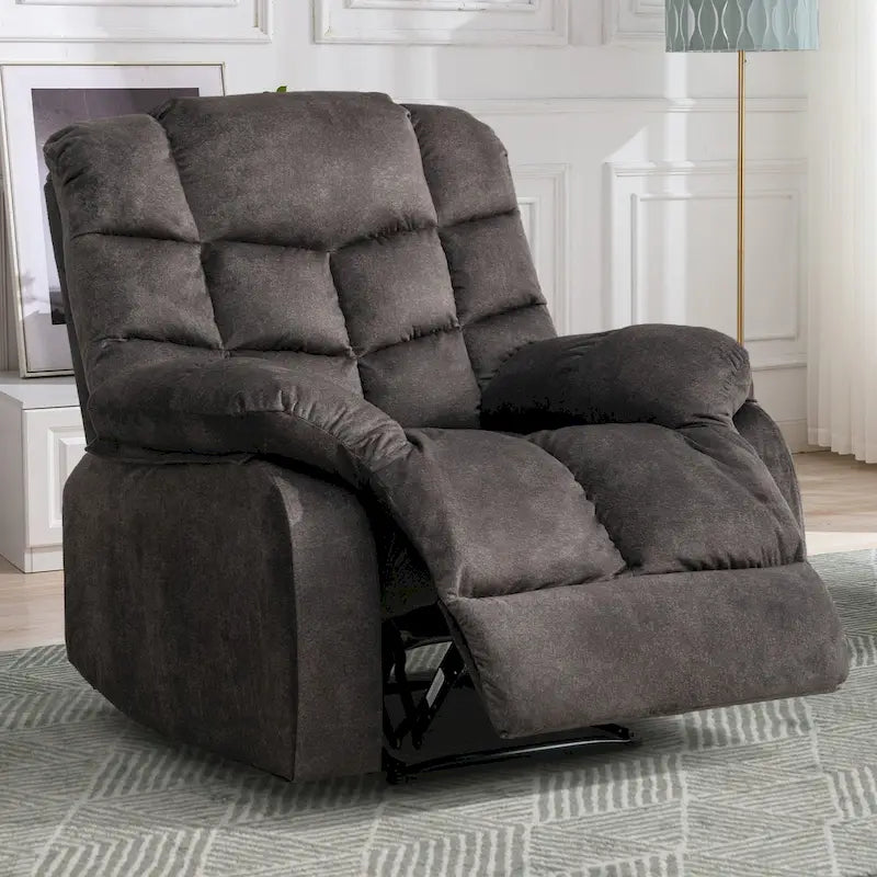 Fauteuil inclinable manuel, canapé rembourré en tissu respirant pour salon