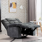 Fauteuil inclinable manuel, canapé rembourré en tissu respirant pour salon