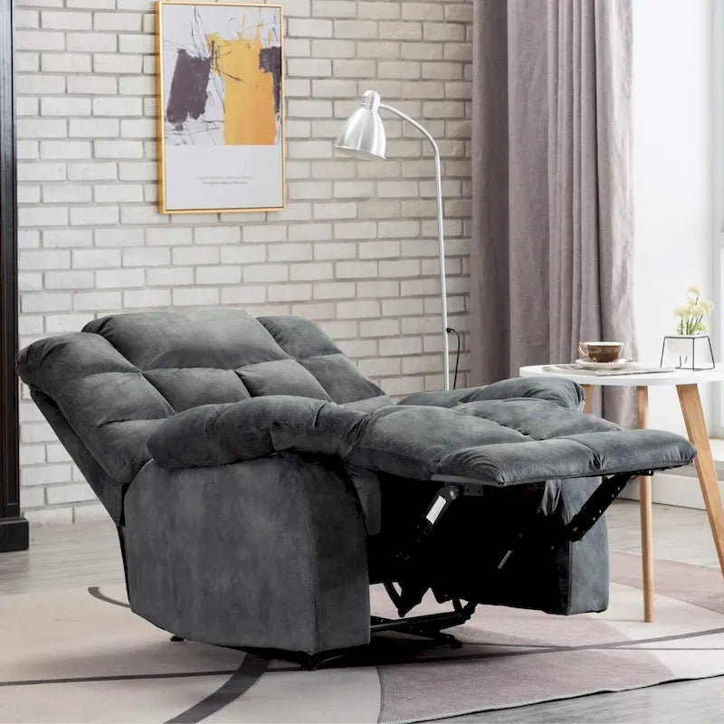 Fauteuil inclinable manuel, canapé rembourré en tissu respirant pour salon
