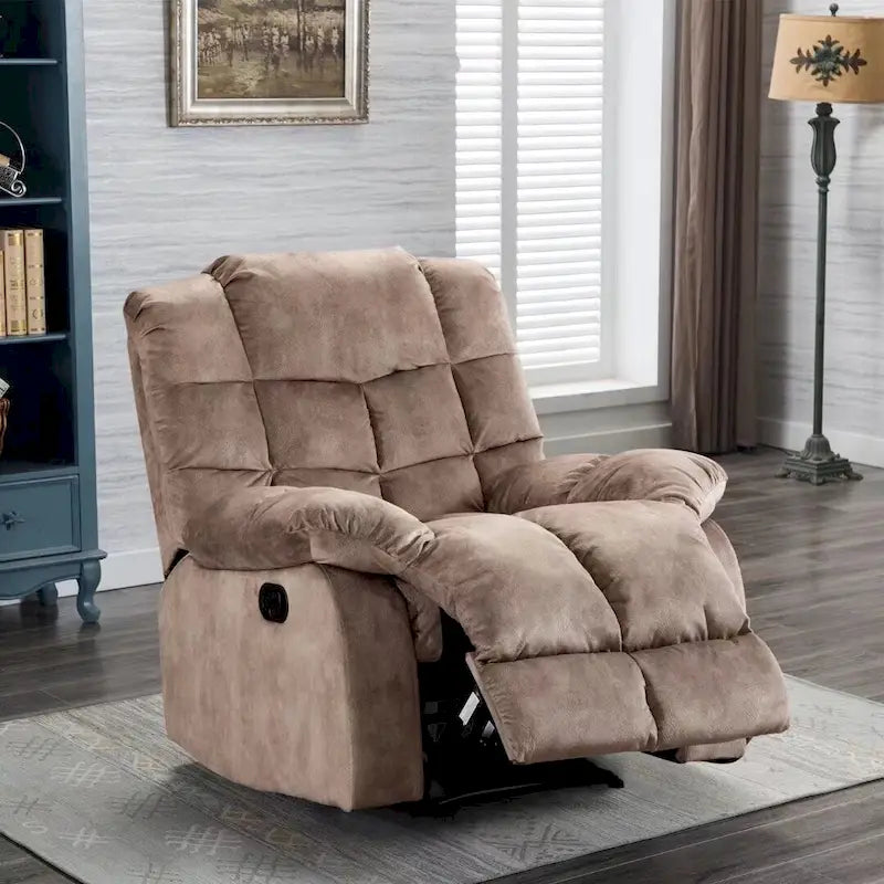 Fauteuil inclinable manuel, canapé rembourré en tissu respirant pour salon