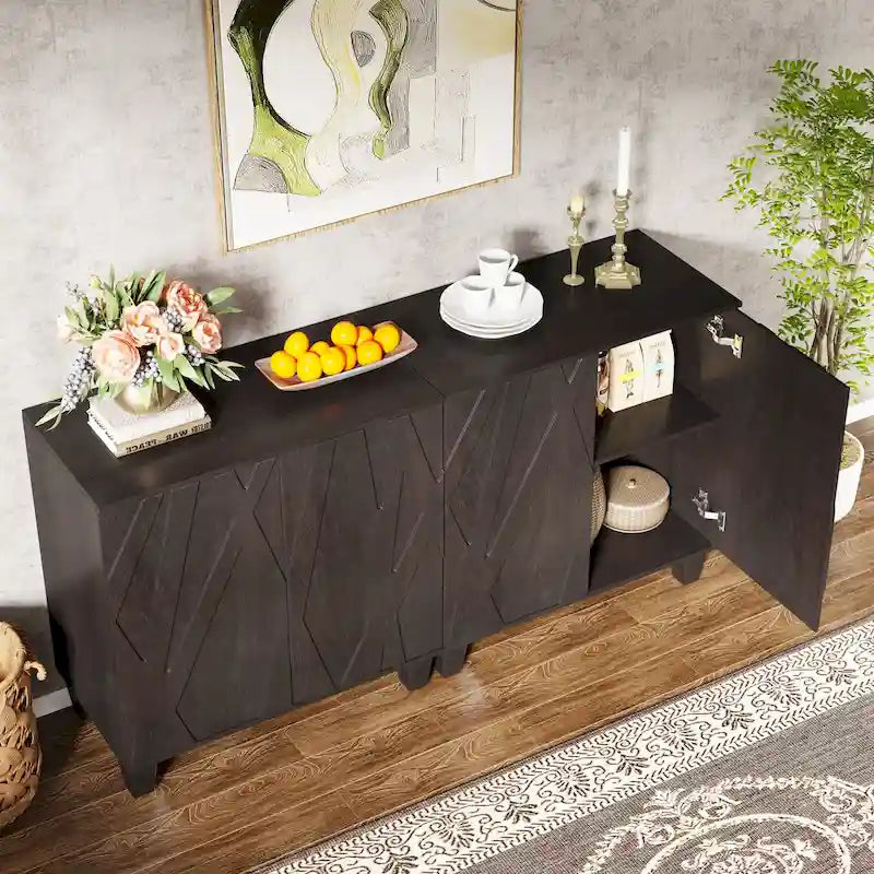 Grand buffet vintage pour cuisine ou salle à manger