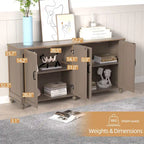 Buffet de cuisine, meuble bar à café, meuble de rangement d'appoint
