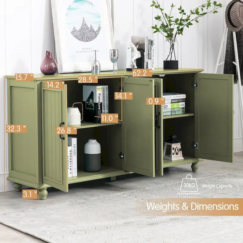 Buffet de cuisine, meuble bar à café, meuble de rangement d'appoint