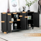 Buffet de cuisine, meuble bar à café, meuble de rangement d'appoint
