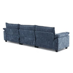 Canapé nuage à coussins double couche, canapé Moludar avec pouf réversible pour salon