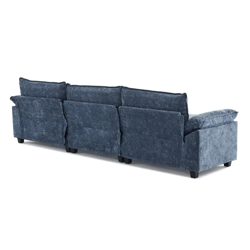 Canapé nuage à coussins double couche, canapé Moludar avec pouf réversible pour salon
