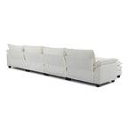 Canapé nuage à coussins double couche, canapé Moludar avec pouf réversible pour salon
