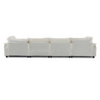 Canapé nuage à coussins double couche, canapé Moludar avec pouf réversible pour salon