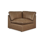 Canapé d'angle 5 pièces Emilia marron moyen, Signature Design by Ashley - 132 cm (L) x 132 cm (P) x 36 cm (H)