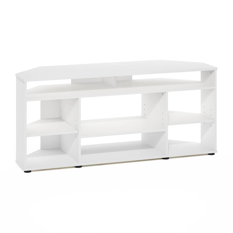 Meuble TV d'angle Furinno Jensen pour téléviseurs jusqu'à 55 pouces, couleur expresso