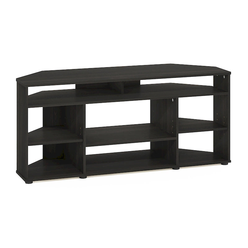 Meuble TV d'angle Furinno Jensen pour téléviseurs jusqu'à 55 pouces, couleur expresso