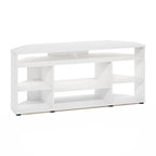 Meuble TV d'angle Furinno Jensen pour téléviseurs jusqu'à 55 pouces, couleur expresso