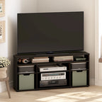 Meuble TV d'angle Furinno Jensen pour téléviseurs jusqu'à 55 pouces, couleur expresso