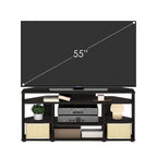 Meuble TV d'angle Furinno Jensen pour téléviseurs jusqu'à 55 pouces, couleur expresso
