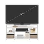 Meuble TV d'angle Furinno Jensen pour téléviseurs jusqu'à 55 pouces, couleur expresso