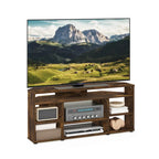 Meuble TV d'angle Furinno Jensen pour téléviseurs jusqu'à 55 pouces, couleur expresso