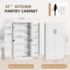 Armoire de rangement Futzca 47 po, armoires de cuisine en bois