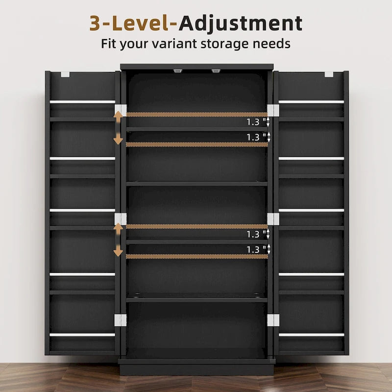 Armoire de rangement Futzca 47 po, armoires de cuisine en bois