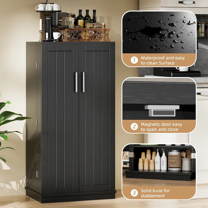 Armoire de rangement Futzca 47 po, armoires de cuisine en bois