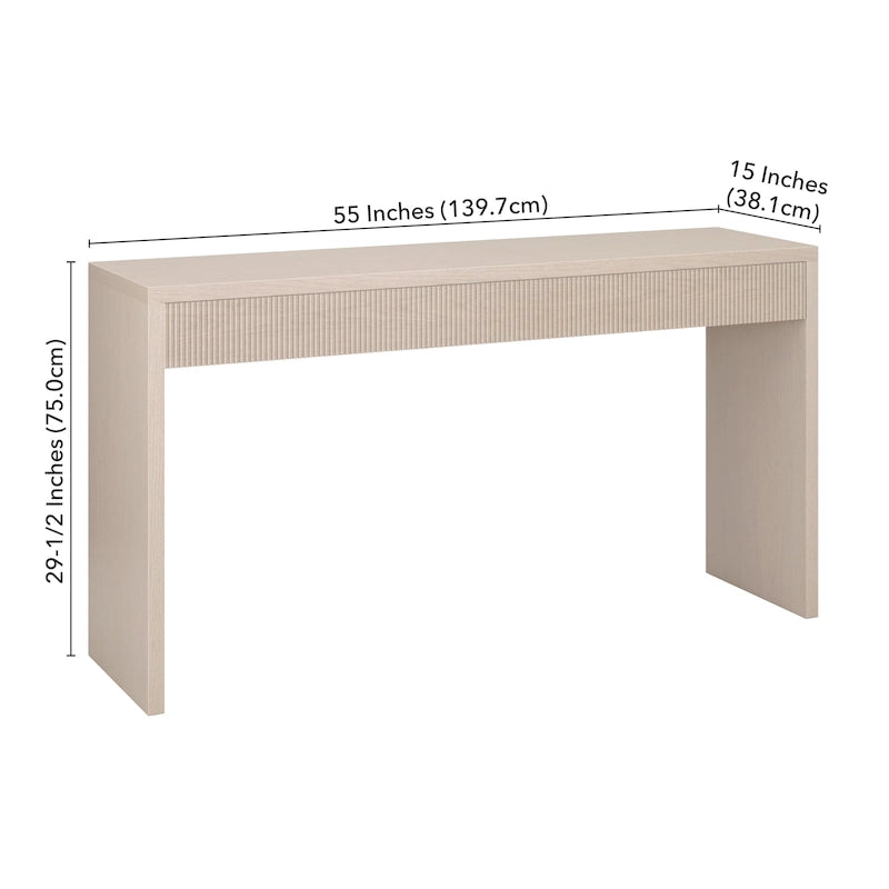 Console rectangulaire Lawrence de 55 pouces de large - 55 pouces de large