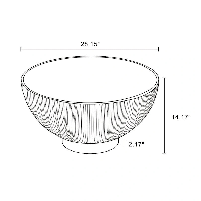 Table basse capitonnée Manhattan Comfort Modern Anderson