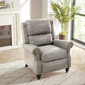 Fauteuil inclinable moderne à assise rembourrée et revêtement en cuir PU