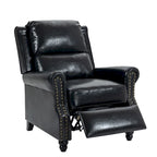 Fauteuil inclinable moderne à assise rembourrée et revêtement en cuir PU