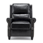 Fauteuil inclinable moderne à assise rembourrée et revêtement en cuir PU