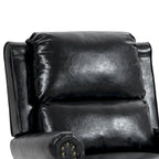 Fauteuil inclinable moderne à assise rembourrée et revêtement en cuir PU