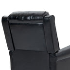 Fauteuil inclinable moderne à assise rembourrée et revêtement en cuir PU