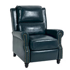 Fauteuil inclinable moderne à assise rembourrée et revêtement en cuir PU