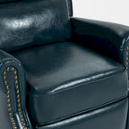 Fauteuil inclinable moderne à assise rembourrée et revêtement en cuir PU